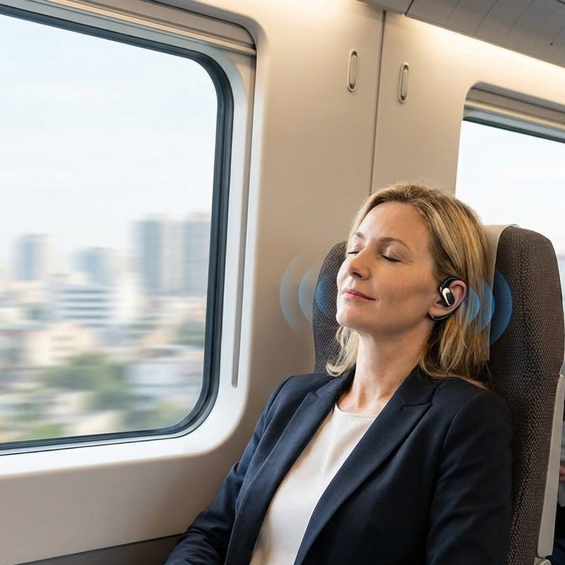 Wireless Open-Ear Headphones – Air Conduction Tech, 72H Playtime & AI Noise-Canceling Calls