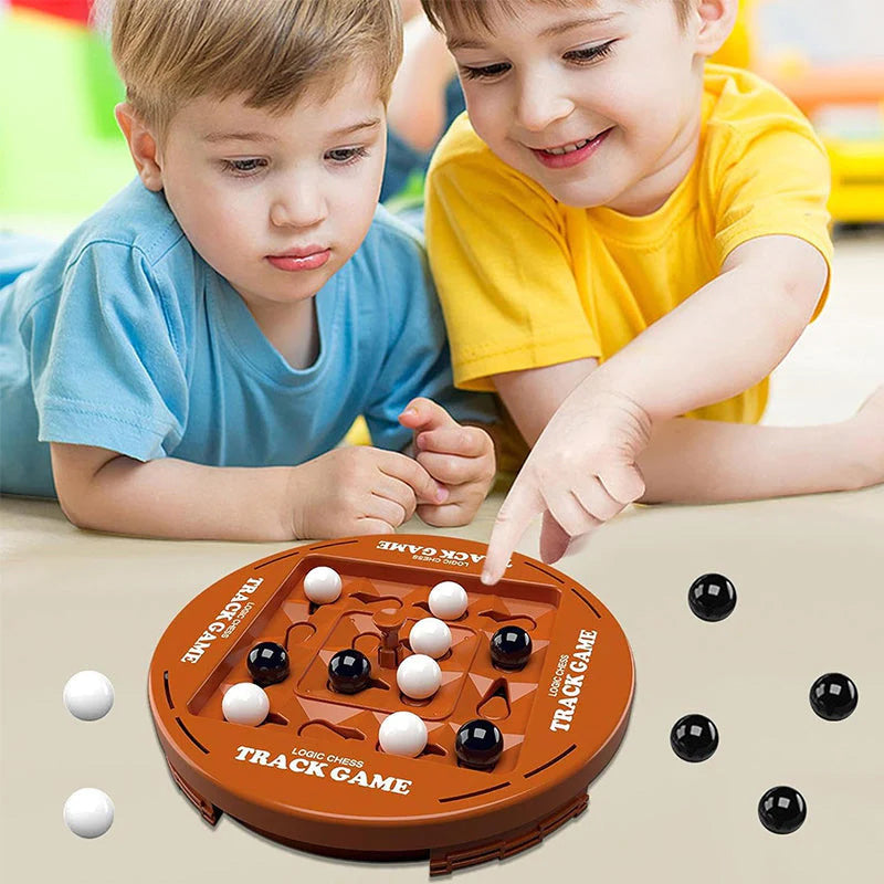 Logic Chess Track Game Set, perfect for 2-4 players, offering fun-filled family game night entertainment