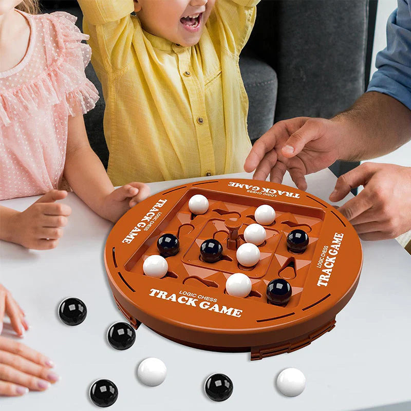 Logic Chess Track Game Set, perfect for 2-4 players, offering fun-filled family game night entertainment