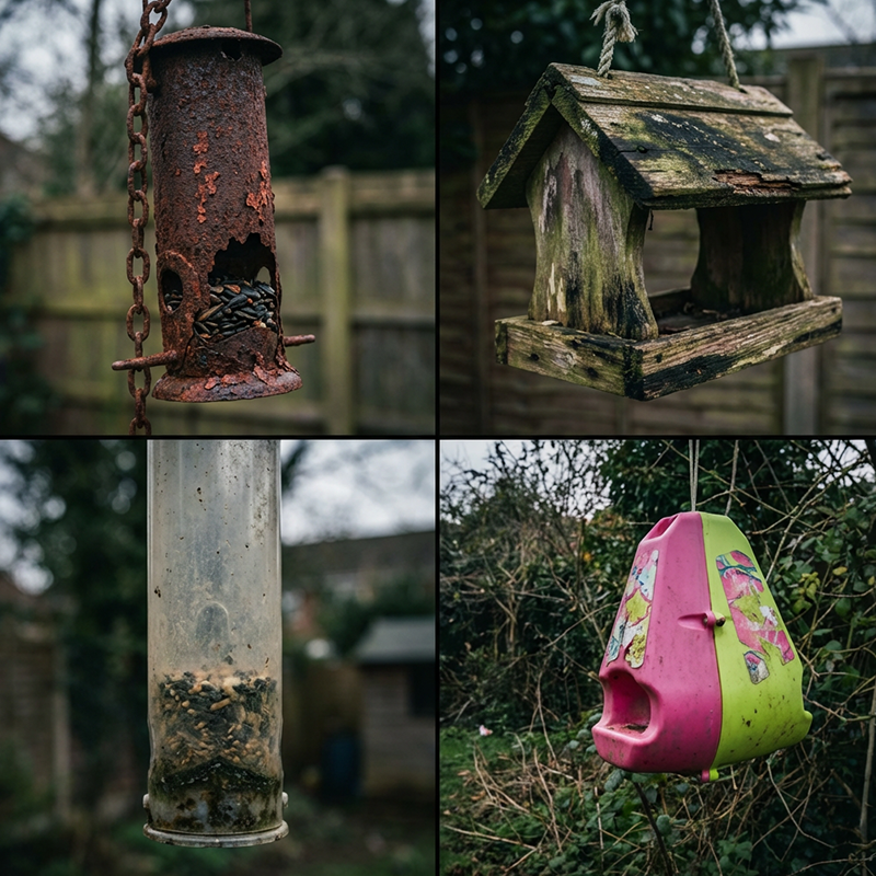 Modern Teardrop Hanging Bird Feeder