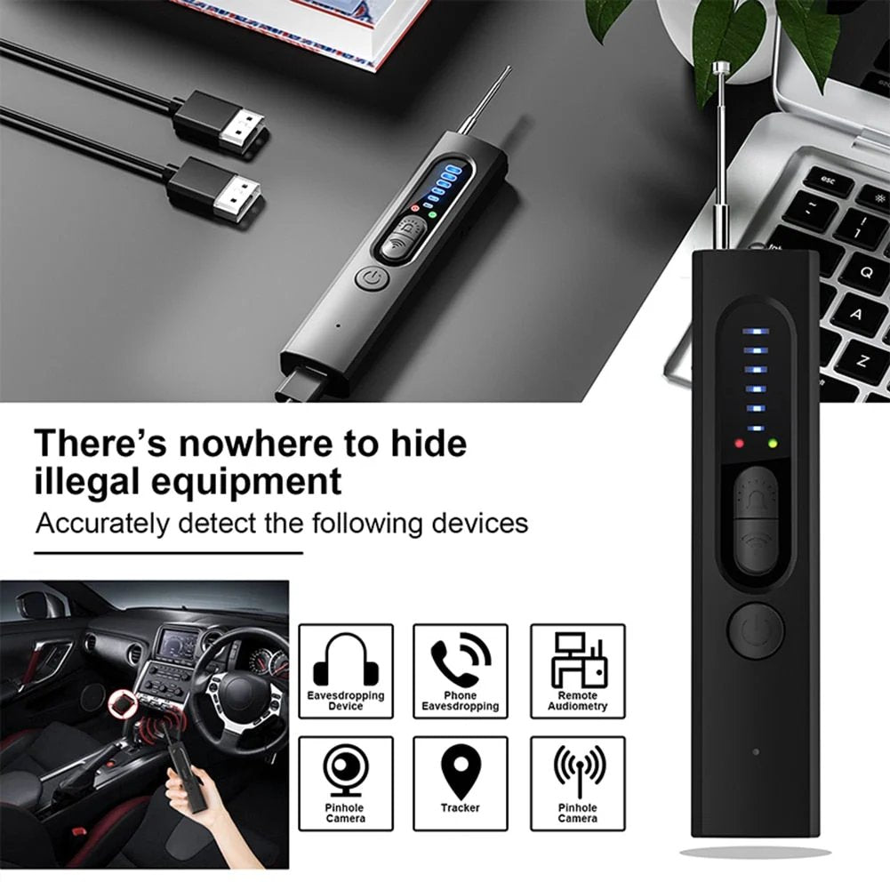 NOW! Shadow X Pro™ - Hidden Camera & GPS Detector with 5 Search Modes and LCD Screen for Personal Protection