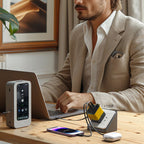 65W Fast Charging Phone Charger Block with Retractable 80cm Type-C Cable