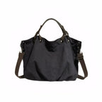 Vintage Canvas Tote Bag for Women Large Capacity Commuter Crossbody Handbag